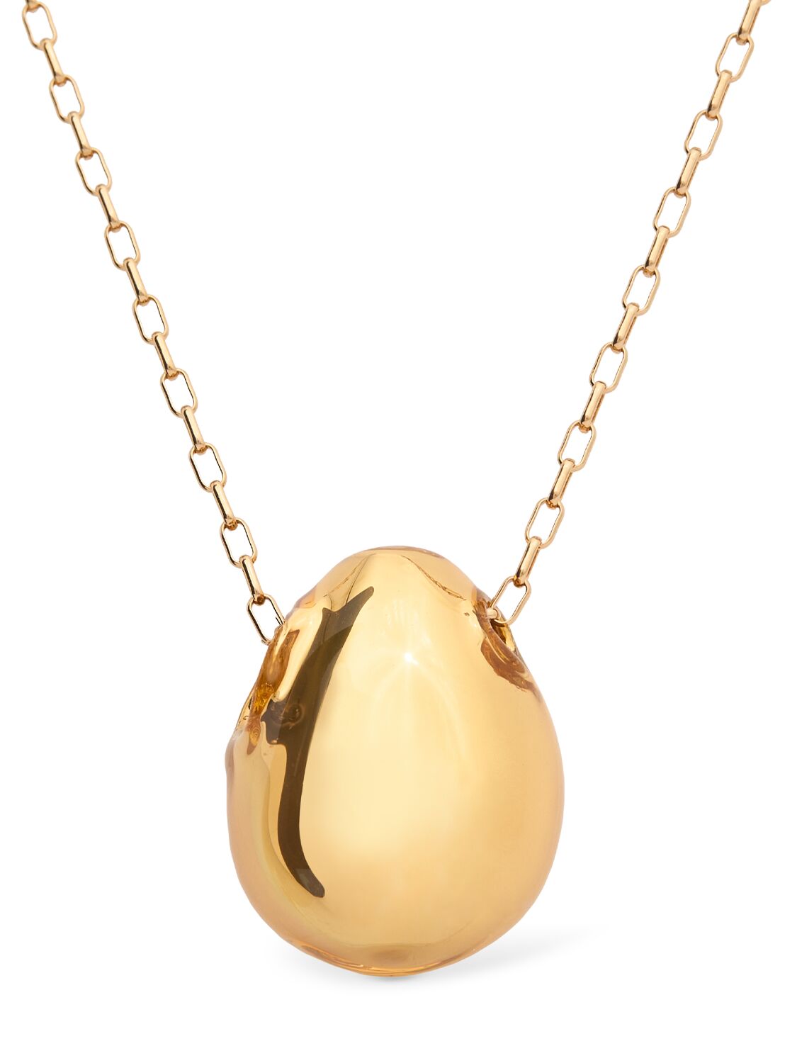 Isabel Marant Shiny Bubble Charm Long Necklace In Gold