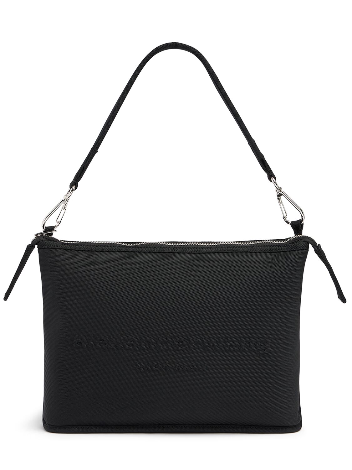 Alexander Wang Punch Tech Nylon Shoulder Bag In 黑色