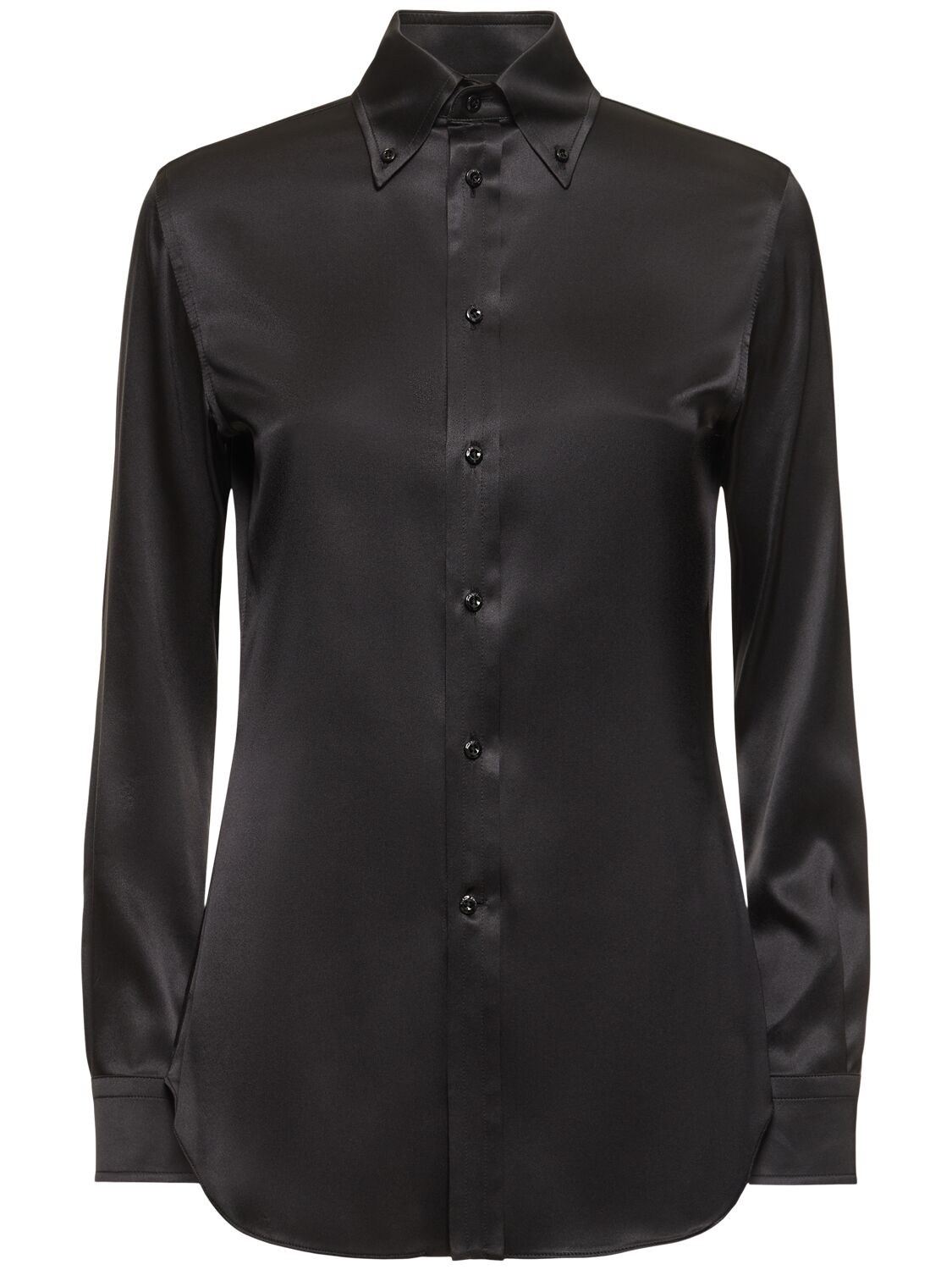 Cameron Stretch Silk Charmeuse Shirt