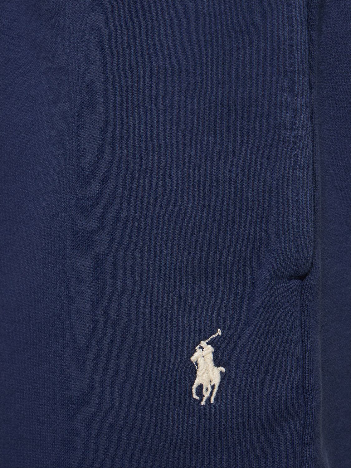 Shop Polo Ralph Lauren Terry Sweat Shorts In Cruise Navy