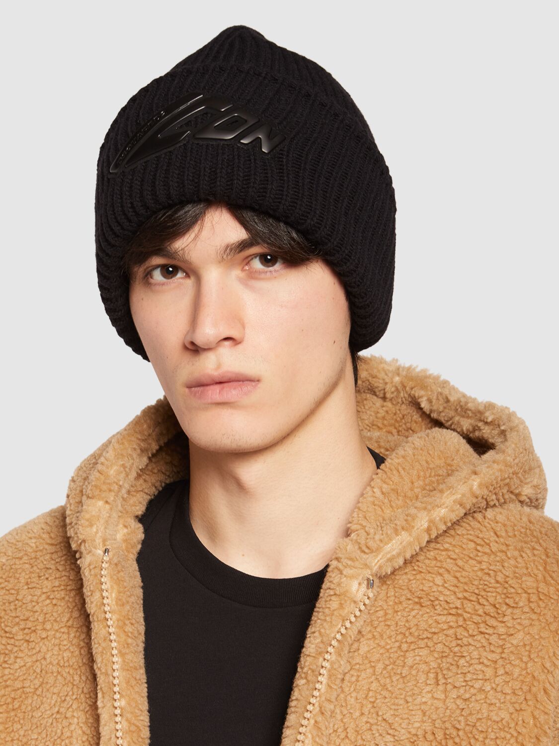 Shop Dsquared2 Icon Wool Beanie In Black