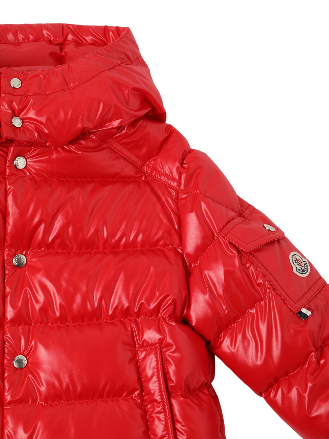 Shop Moncler Manaem Tech Down Jacket In Red