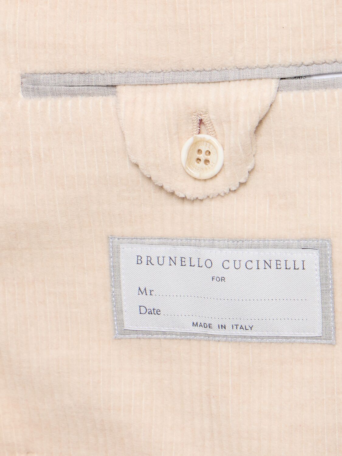 Shop Brunello Cucinelli Deconstructed Cotton & Cashmere Blazer In Beige