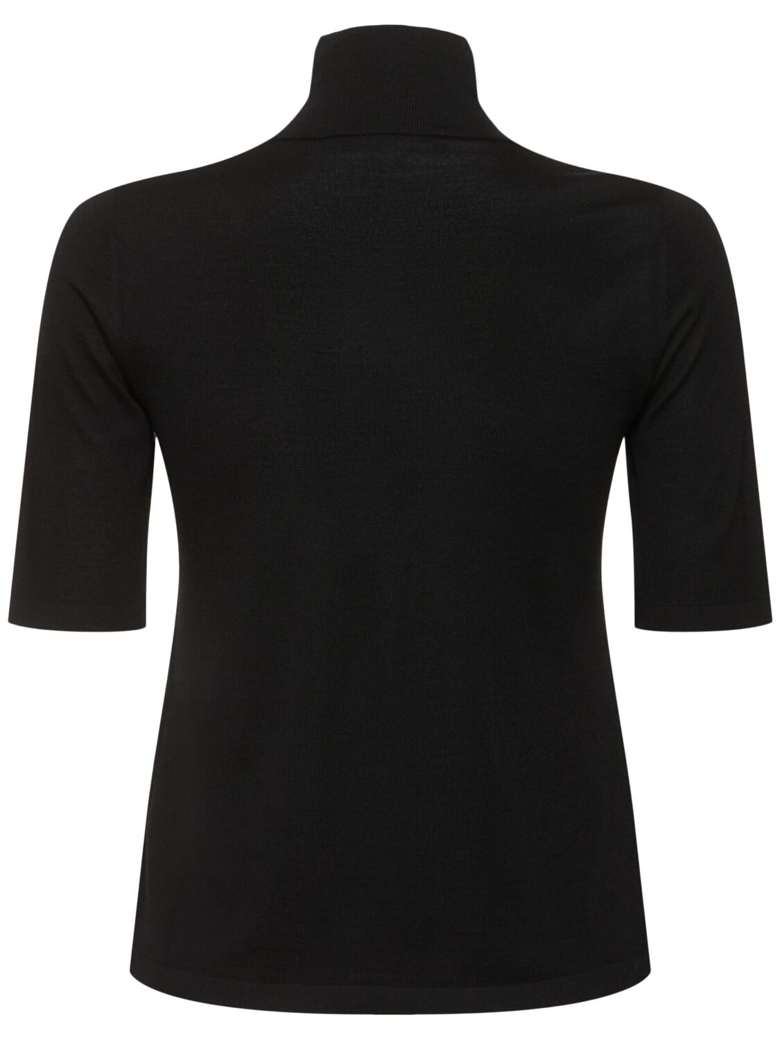 Shop 's Max Mara Gigi Wool Knitted Top In Black