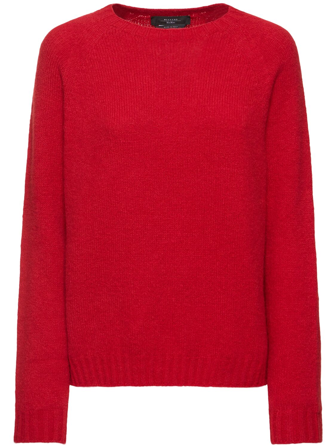 Weekend Max Mara Ghiacci Alpaca Blend Crewneck Sweater In Rot