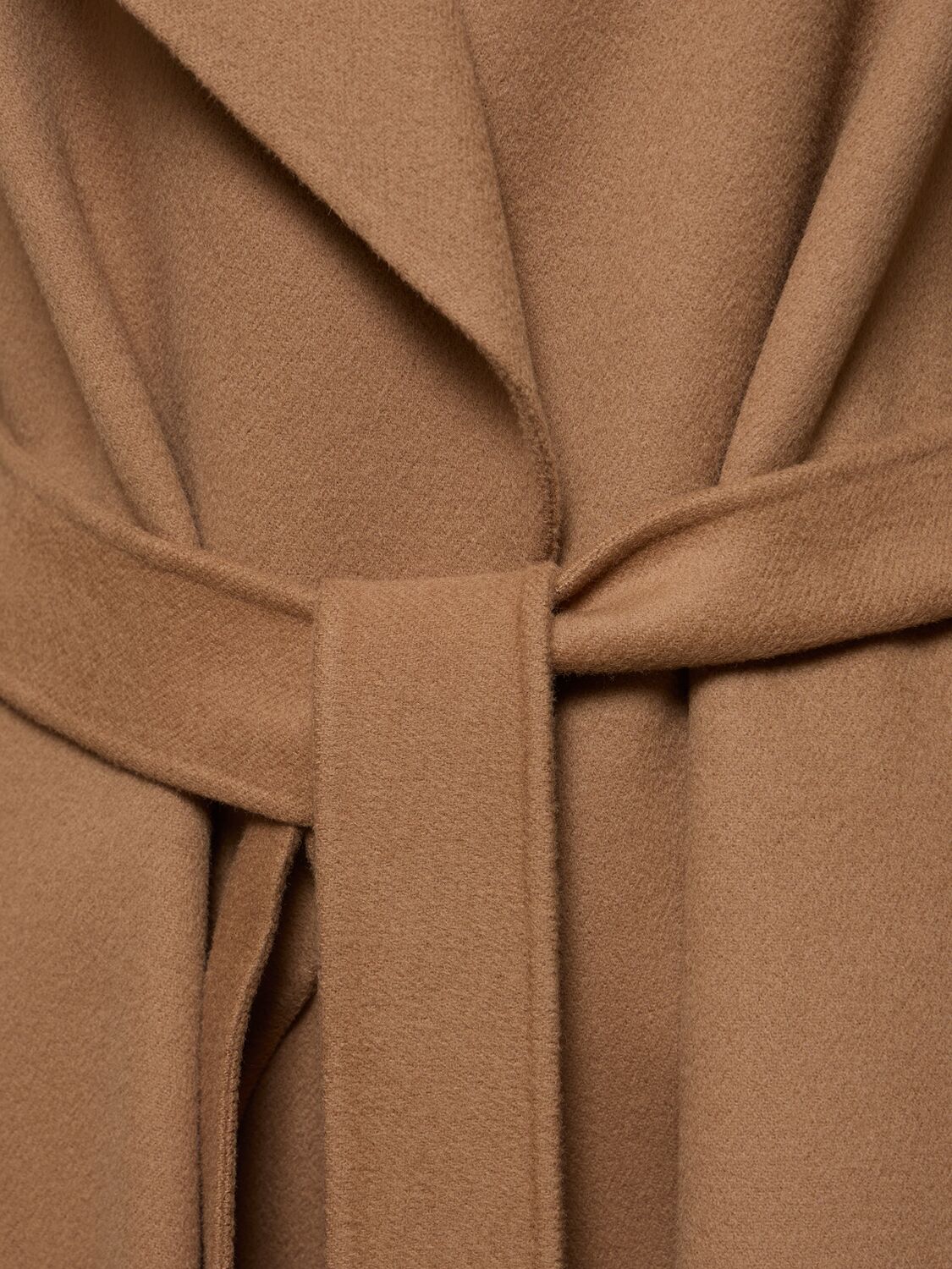 Shop 's Max Mara Olanda Wool Belted Coat In Camel