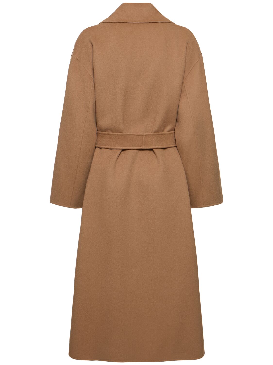 Shop 's Max Mara Olanda Wool Belted Coat In Camel