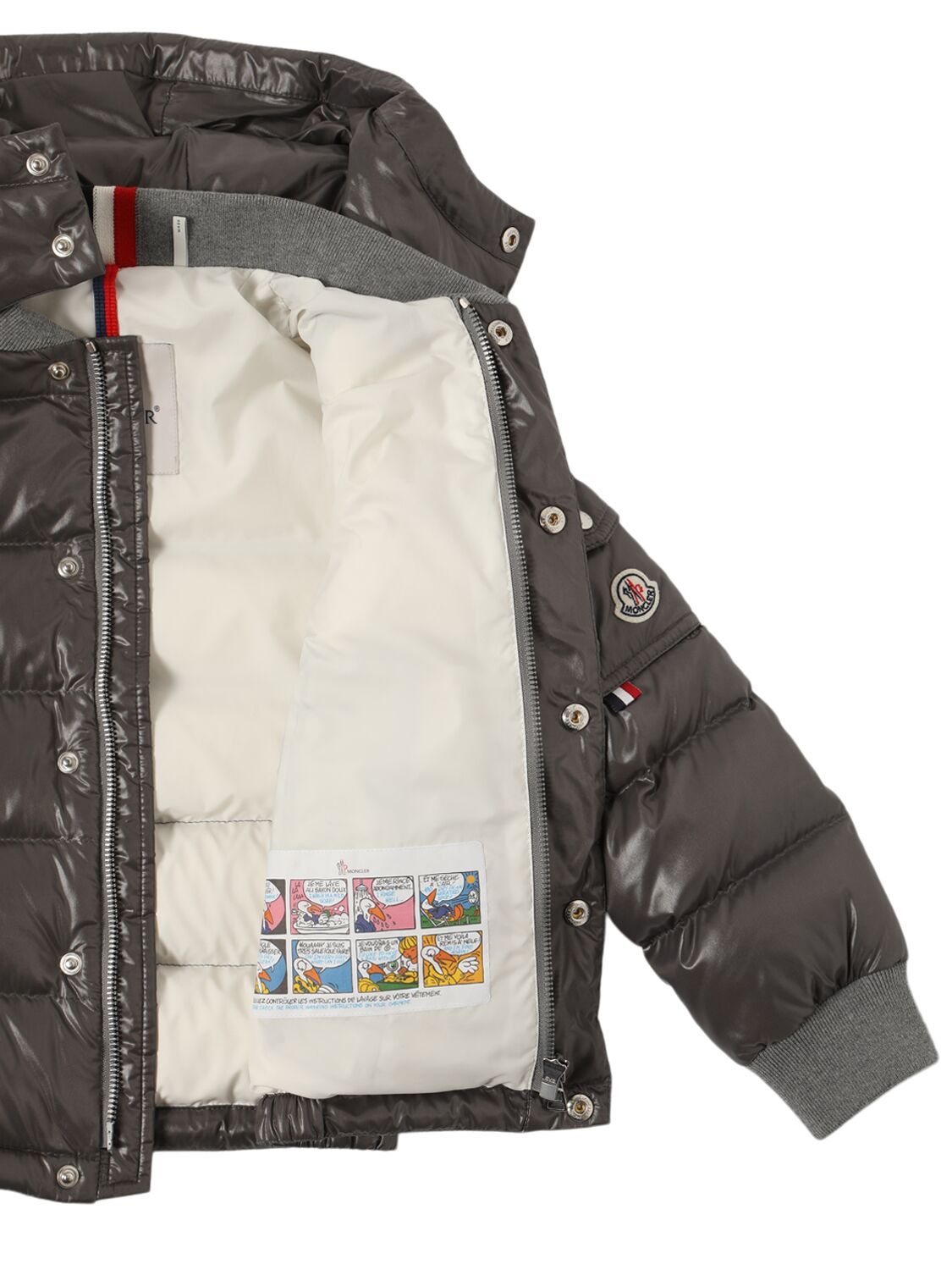 Shop Moncler Manaem Tech Down Jacket In Grey