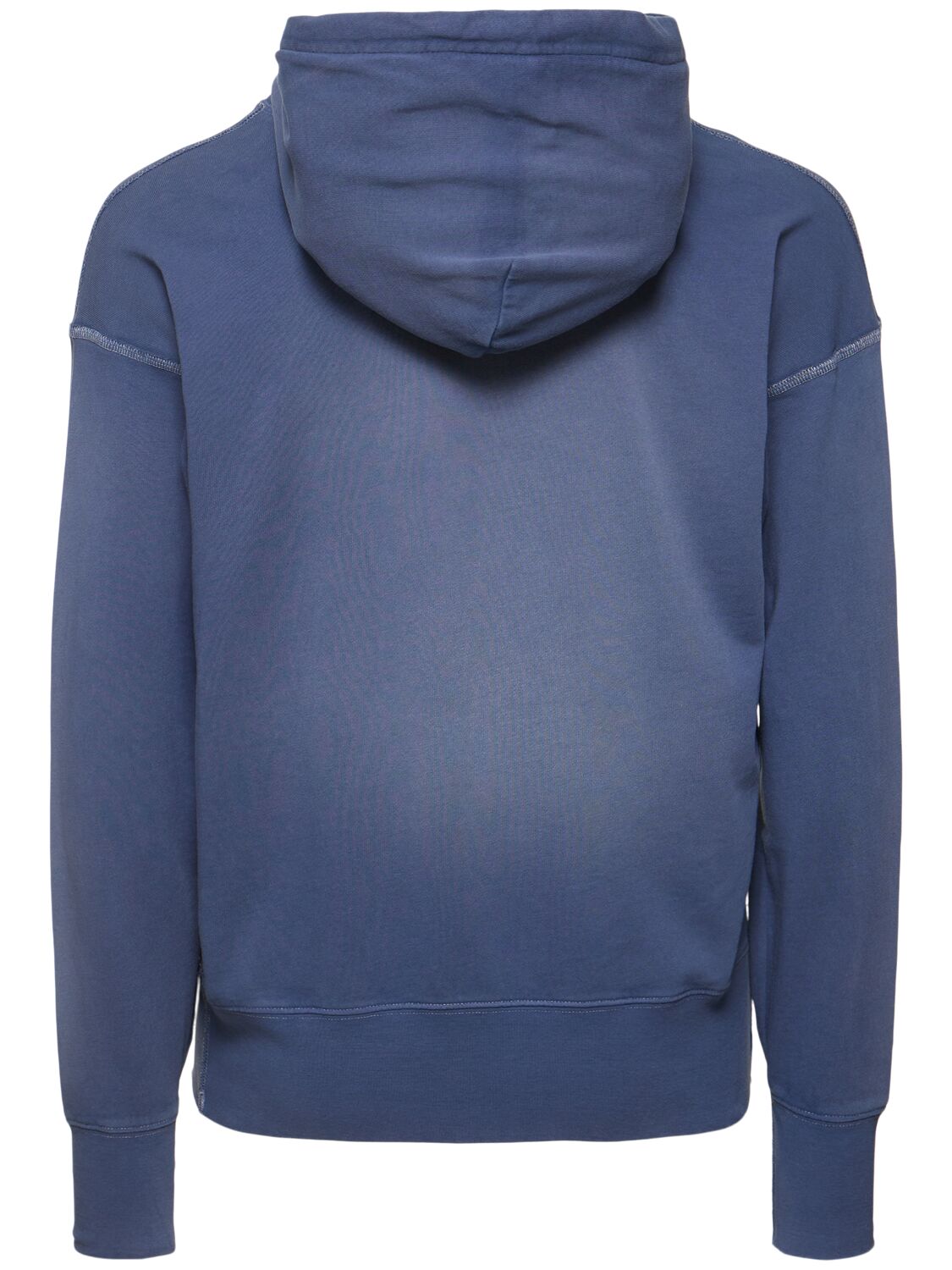 Shop Polo Ralph Lauren Faded Hoodie In Light Navy