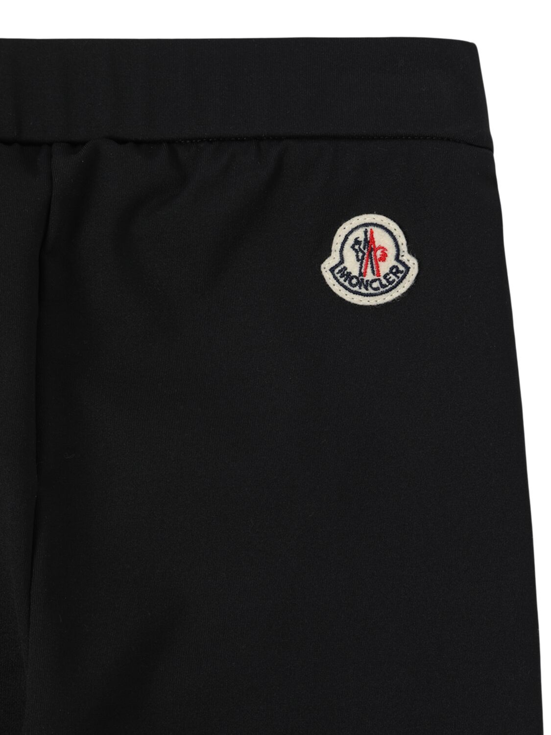 Shop Moncler Nylon Blend Leggings In Black