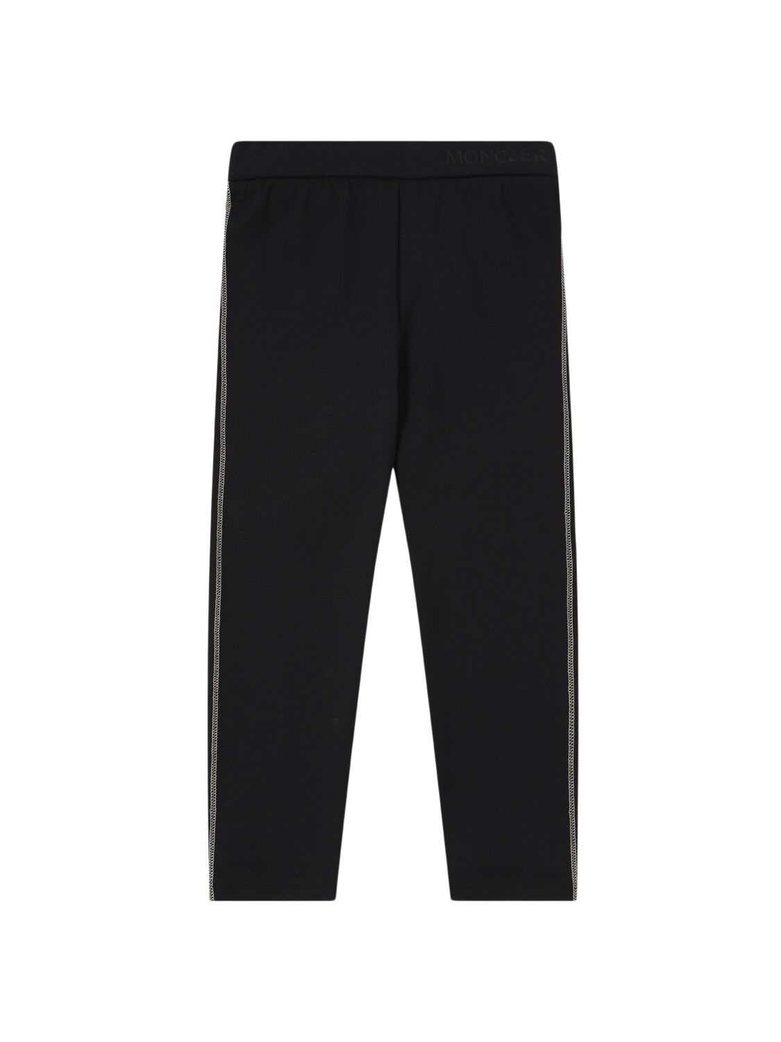 Shop Moncler Nylon Blend Leggings In Black