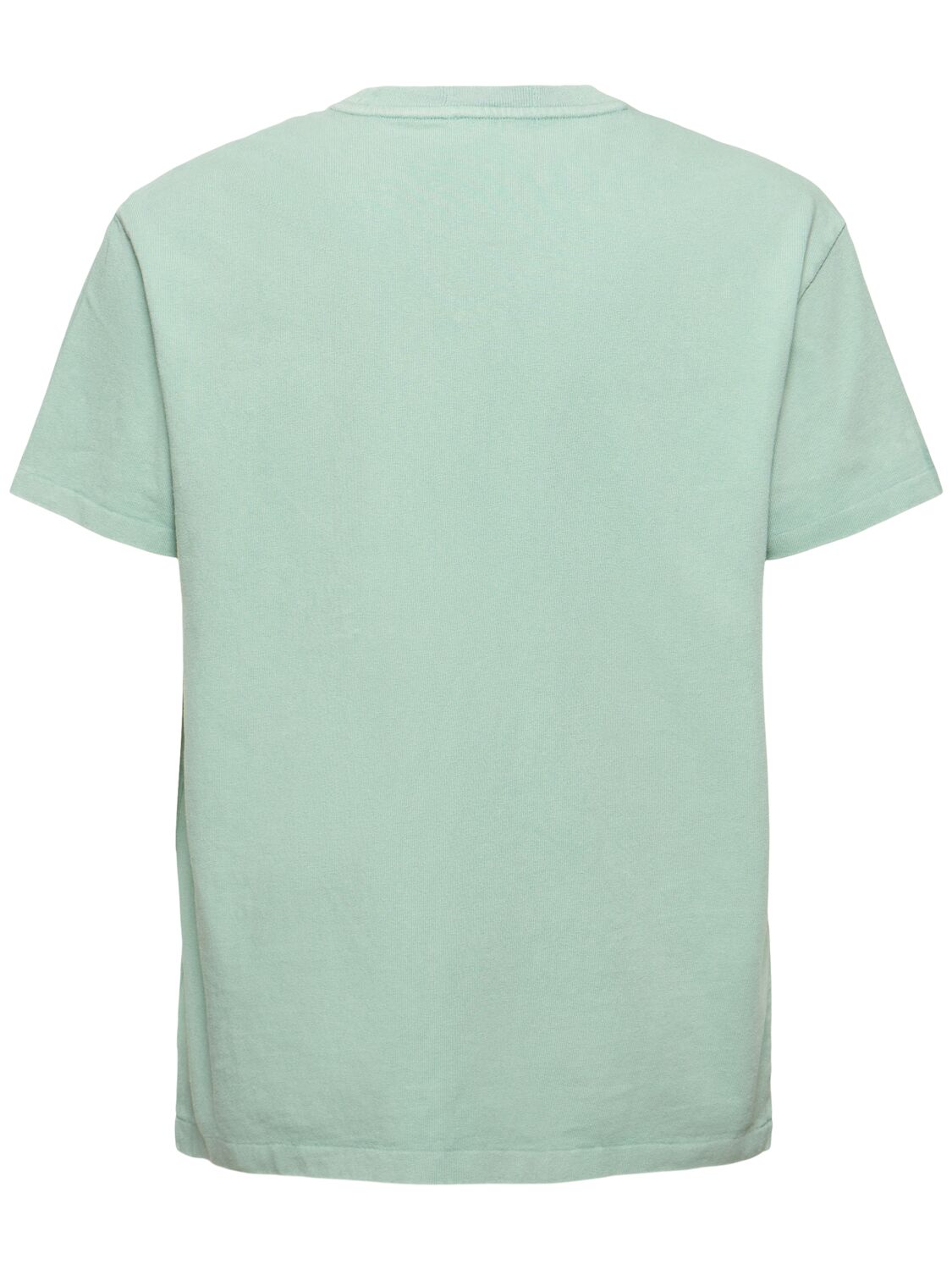 Shop Polo Ralph Lauren Faded T-shirt W/ Bear Logo In Faded Mint