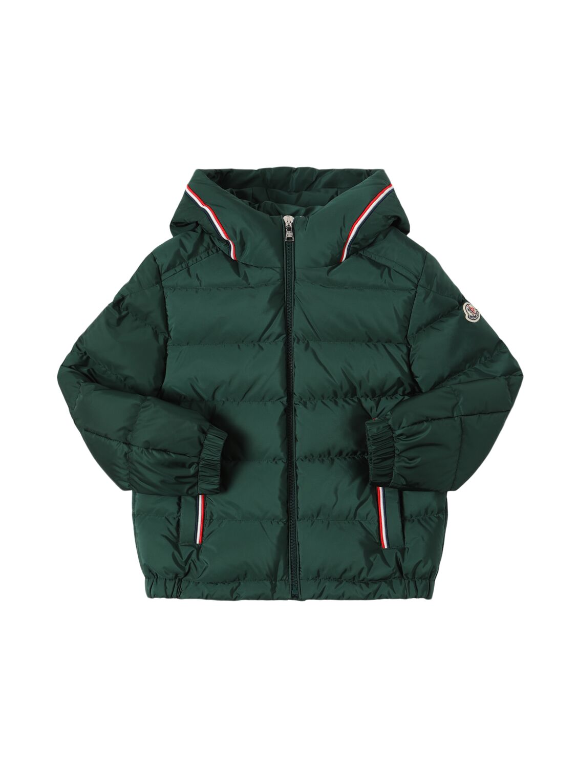 Shop Moncler Merary Nylon Down Jacket In Leaf Green