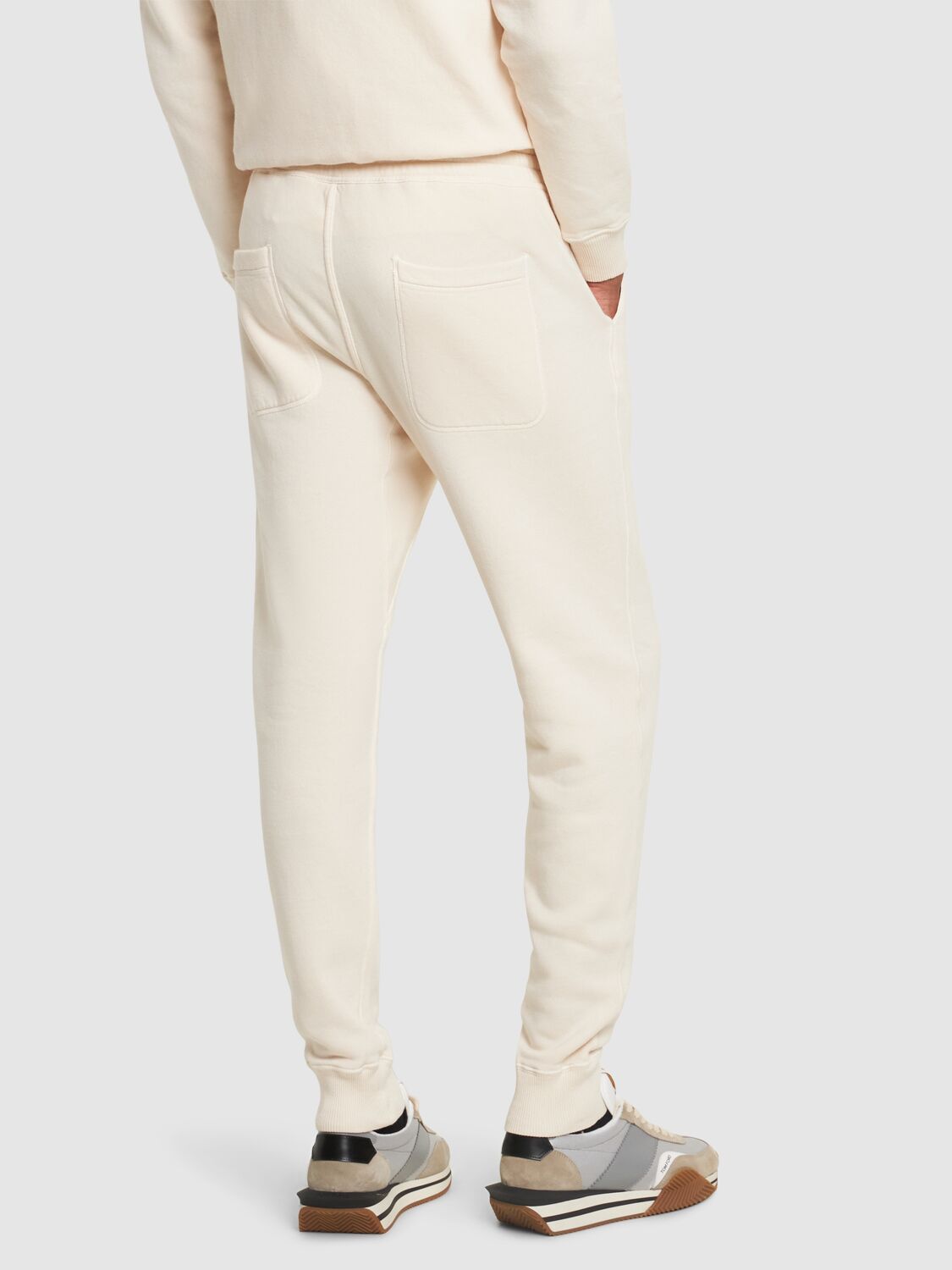 Shop Tom Ford Vintage Garment Dyed Sweatpants In Ivory