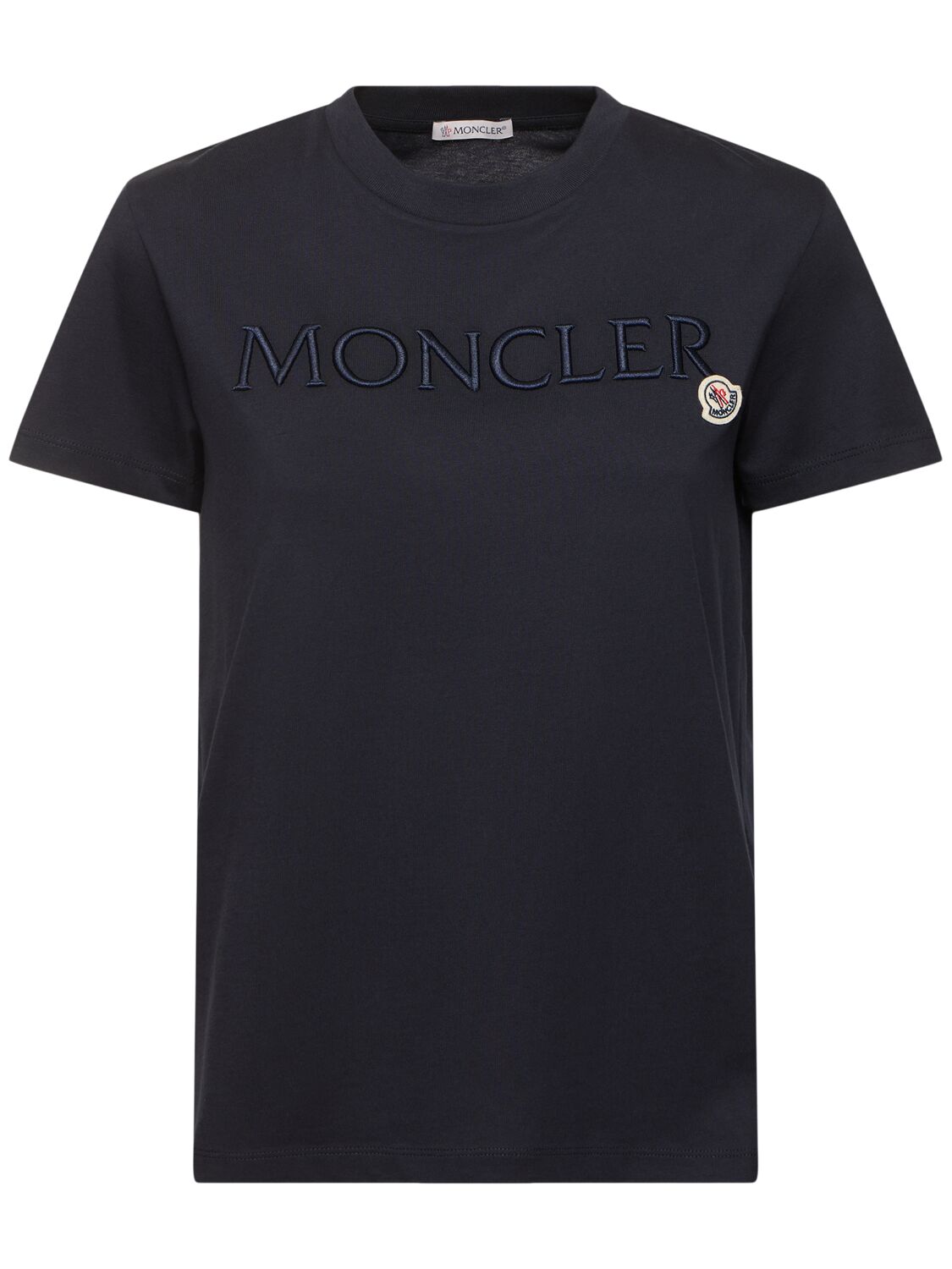 Moncler Cotton T-shirt In Navy