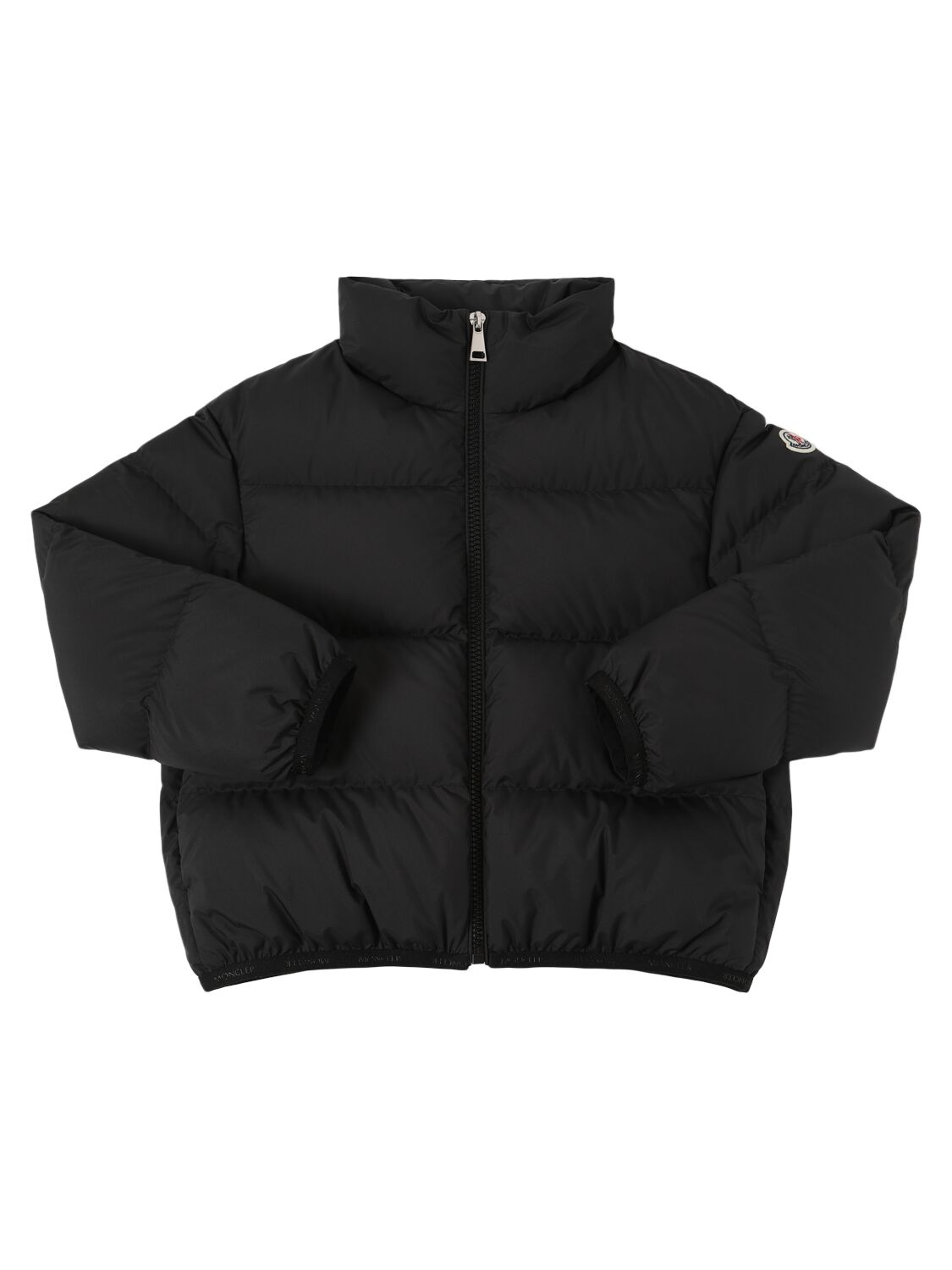 Moncler Abbadia Tech Down Jacket In Black