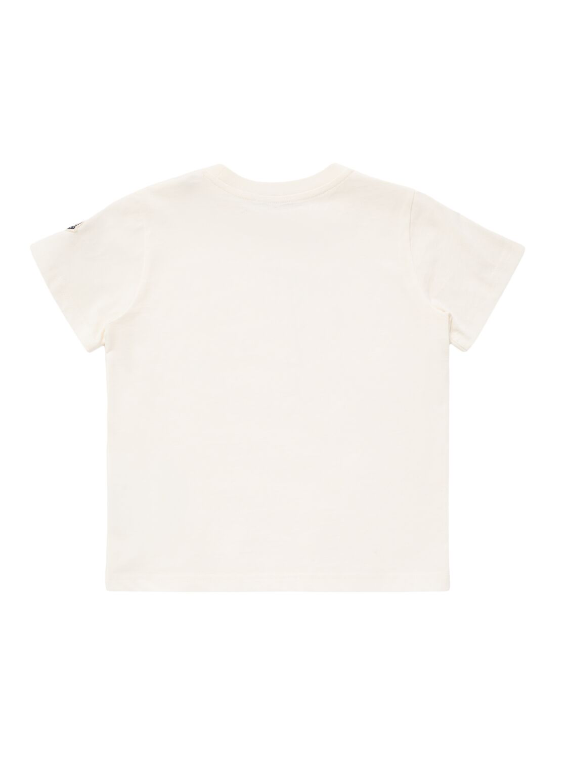 Shop Moncler Logo Cotton T-shirt In White