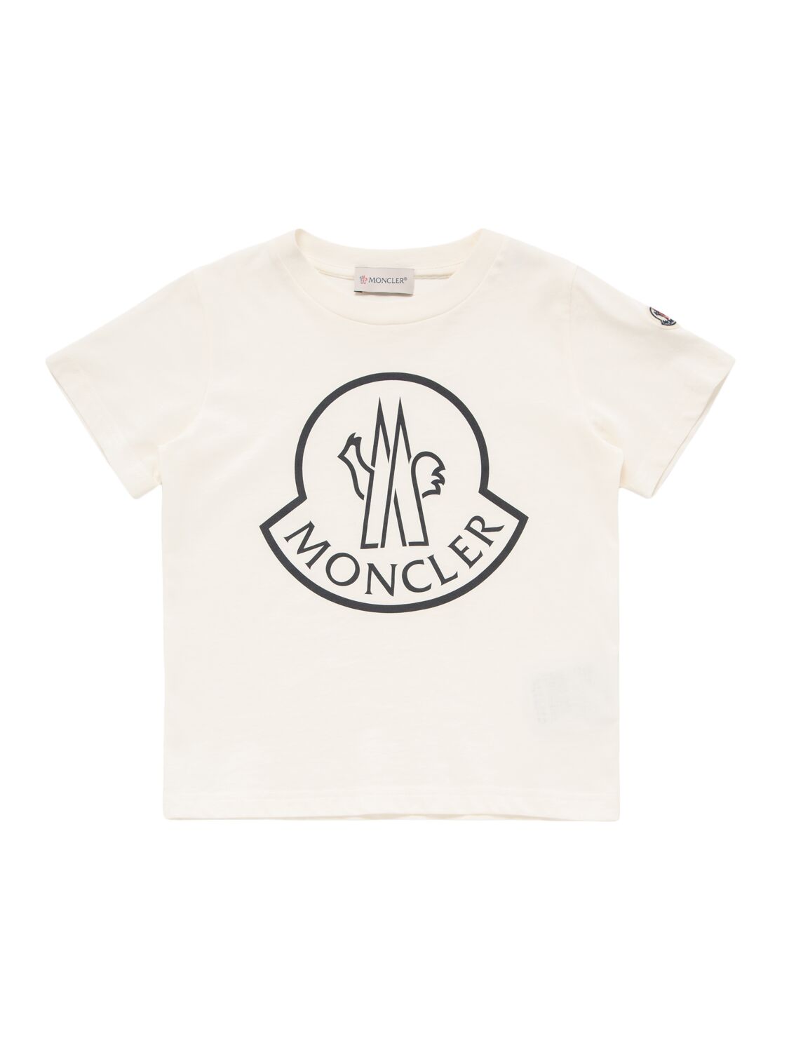 Moncler Logo Cotton T-shirt In White