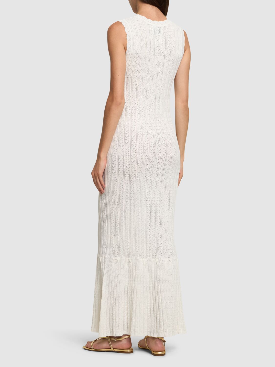 LOULOU STUDIO MOLINO VISCOSE BLEND MIDI DRESS 