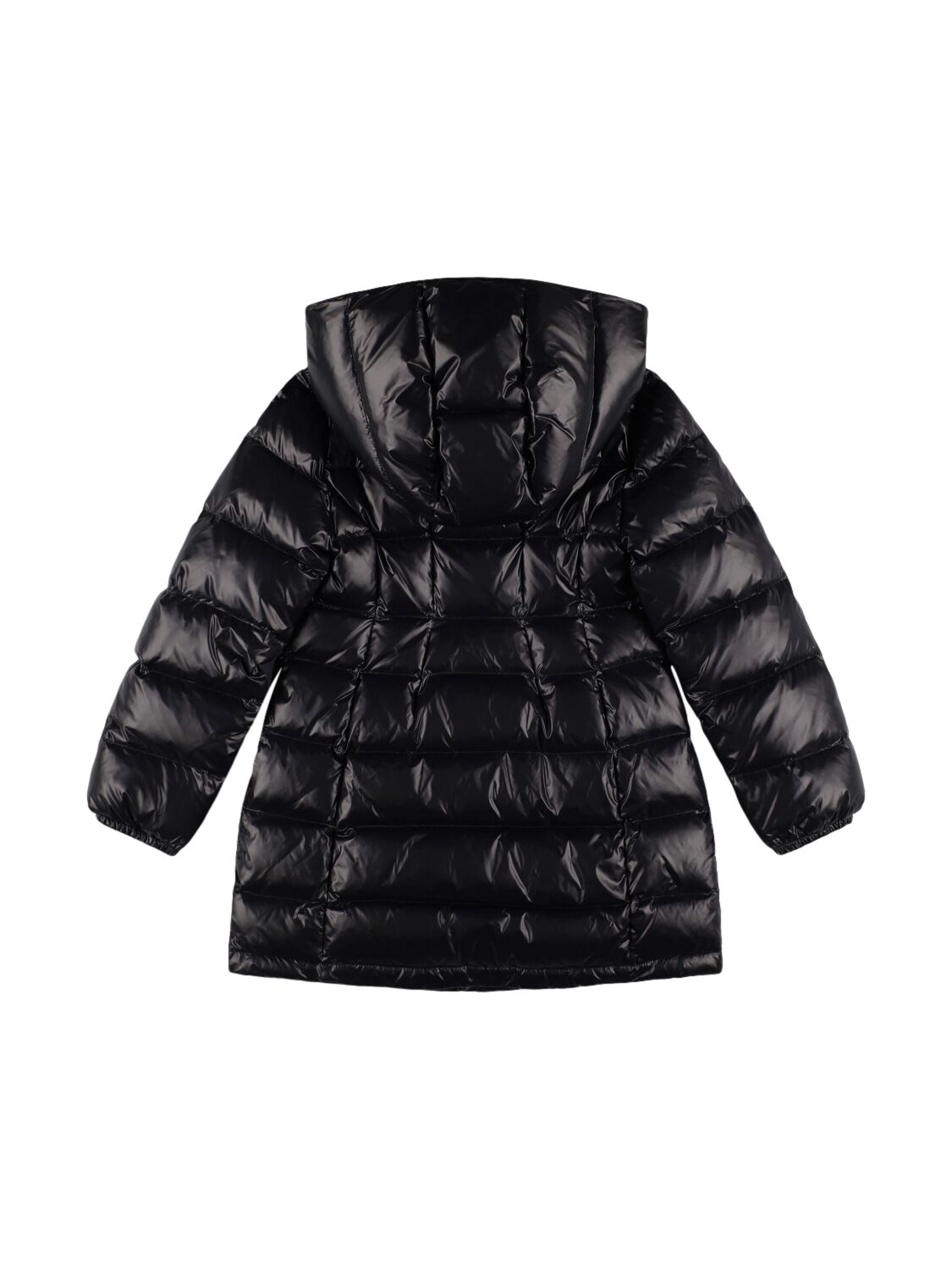 Shop Dolce & Gabbana Hooded Poly Puffer Down Jacket In Black