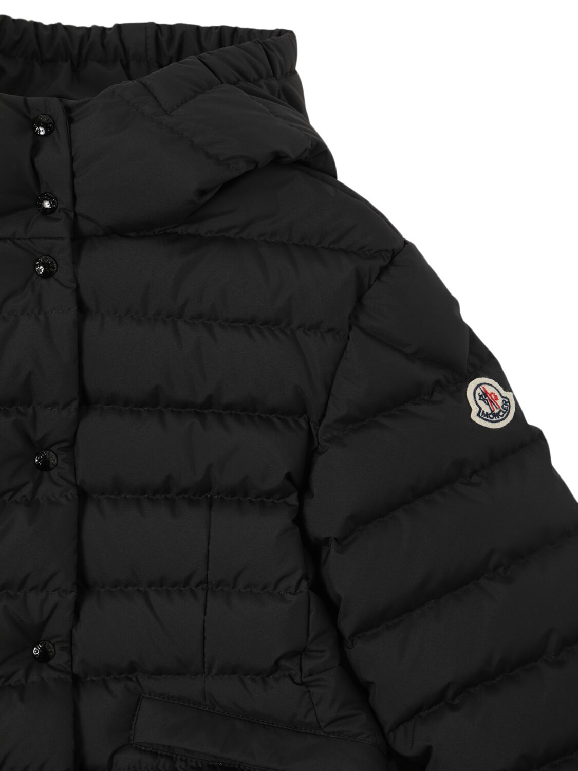 Shop Moncler Egisto Tech Down Jacket In Black