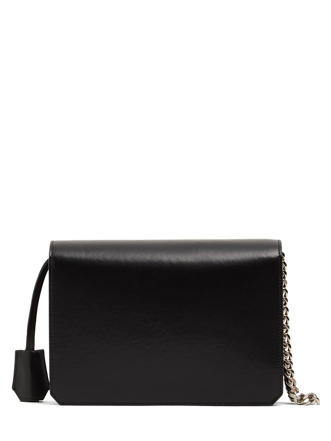 Shop Dsquared2 City Leather Crossbody Bag In Black/palladium