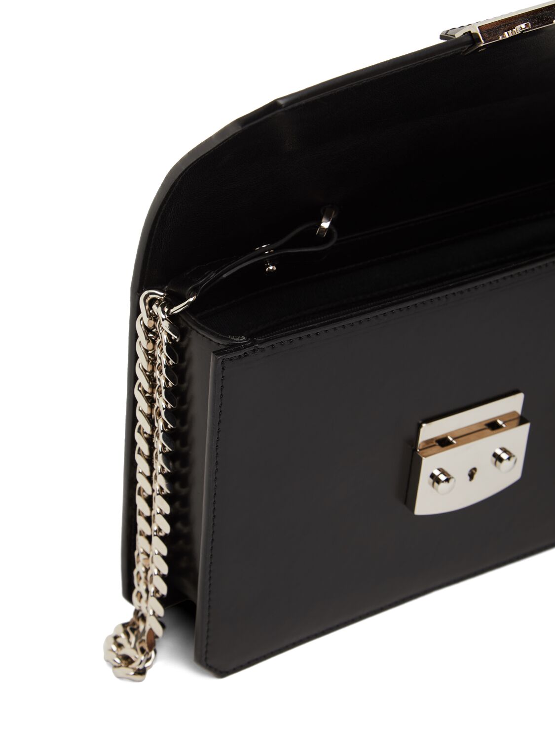 Shop Dsquared2 City Leather Crossbody Bag In Black/palladium