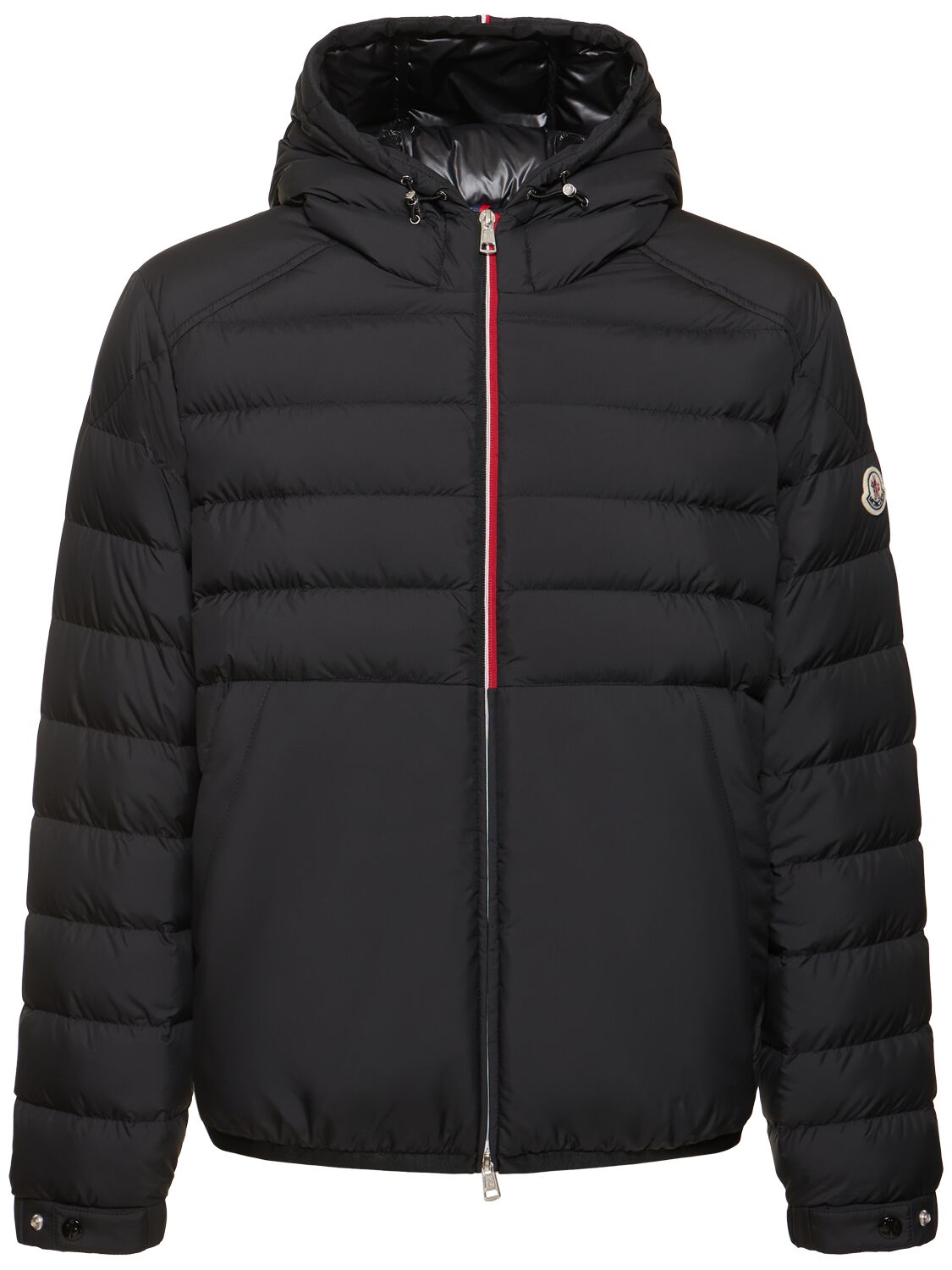 Shop Moncler Glarey Tech Down Jacket In Black