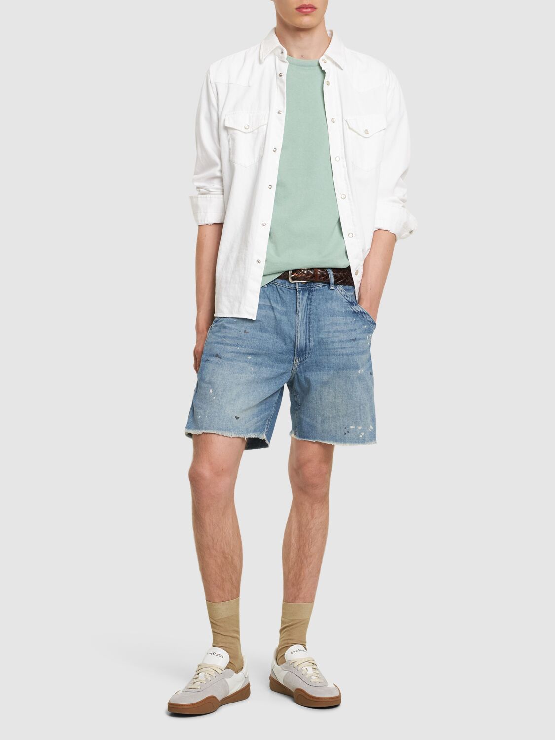 Shop Polo Ralph Lauren Denim Shorts In Wiscasset V2