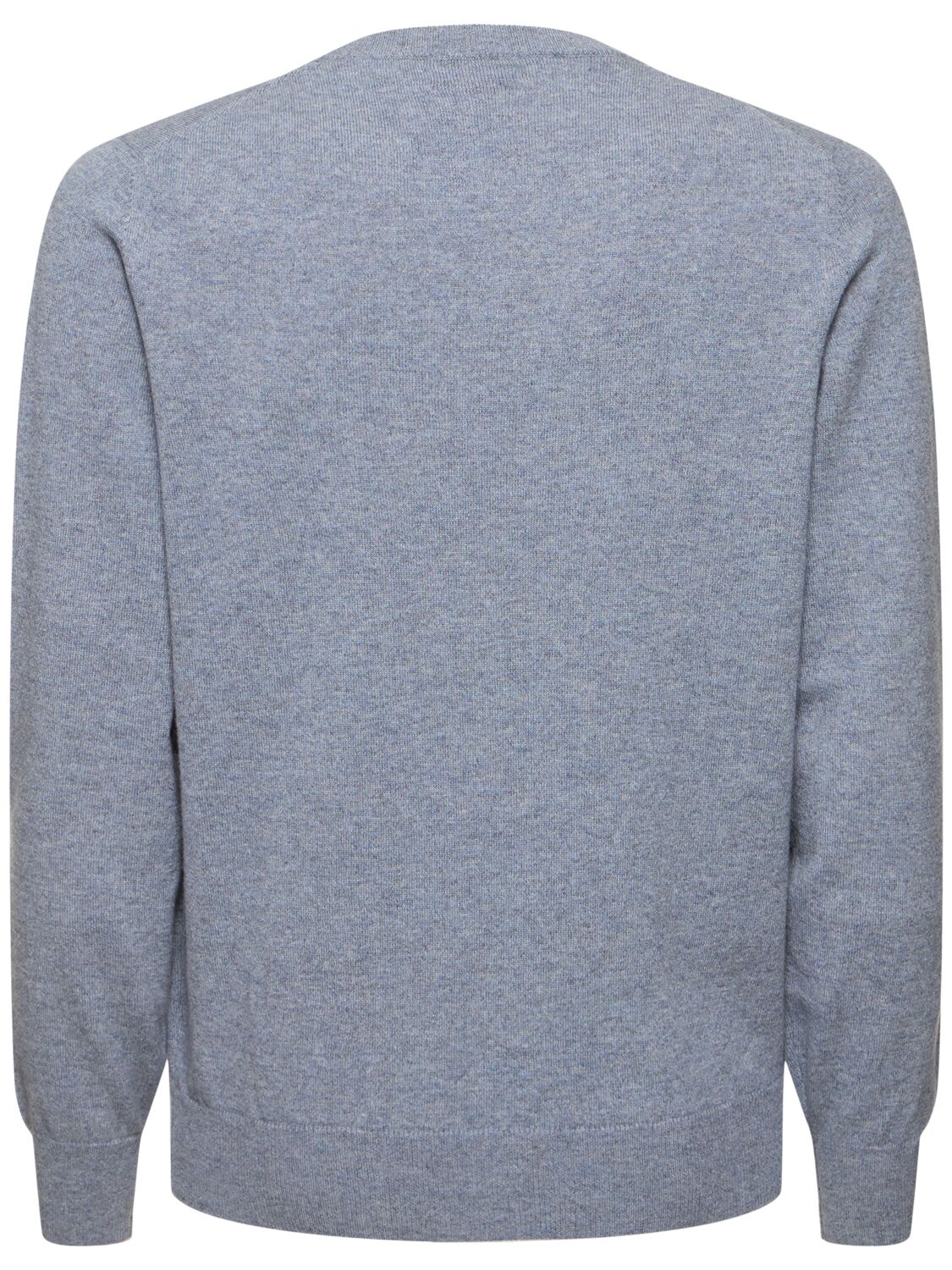 Shop Brunello Cucinelli Fine Cashmere Crewneck Sweater In Light Blue