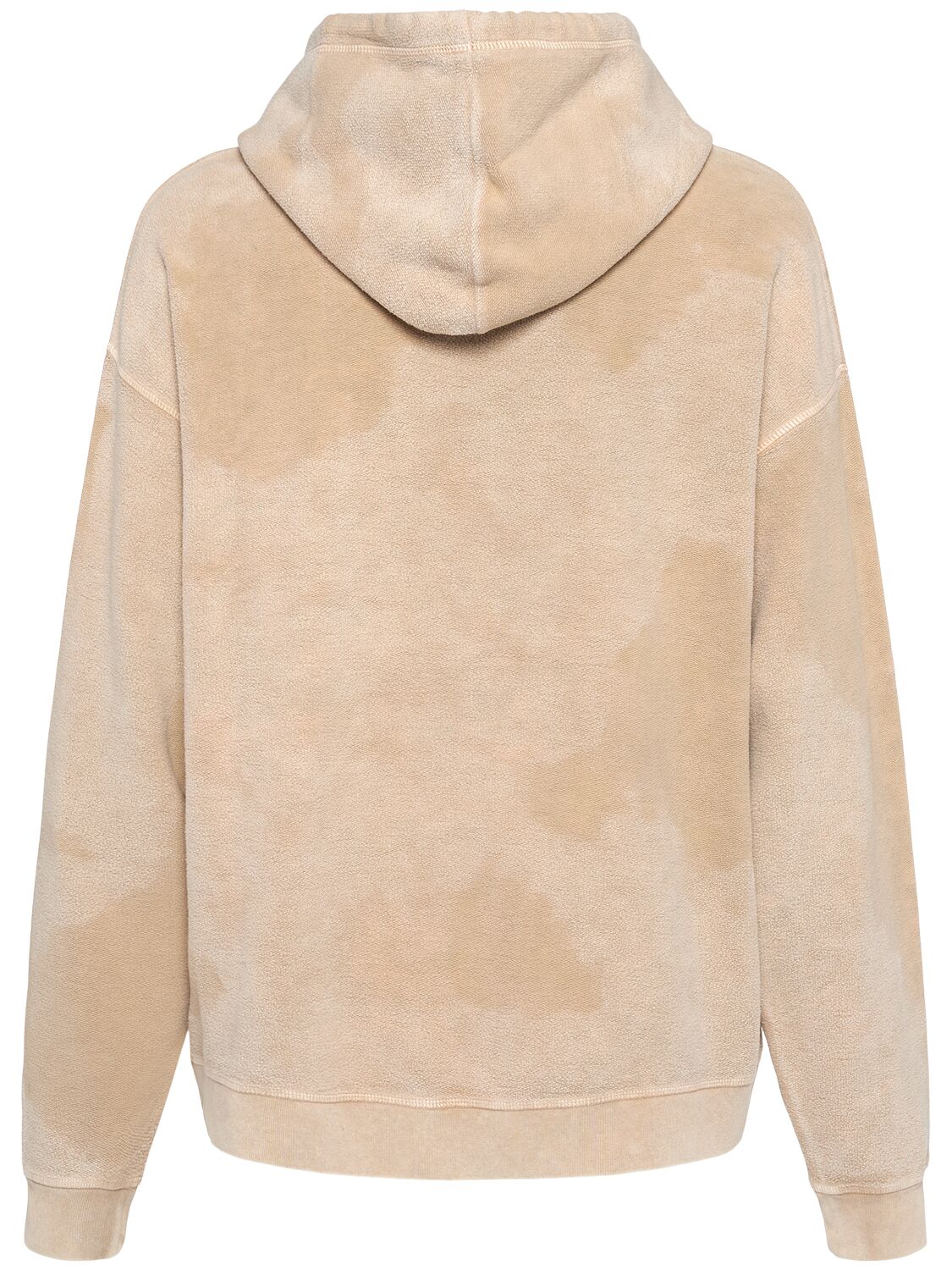 Shop Dsquared2 Relaxed Fit Cotton Hoodie In Beige