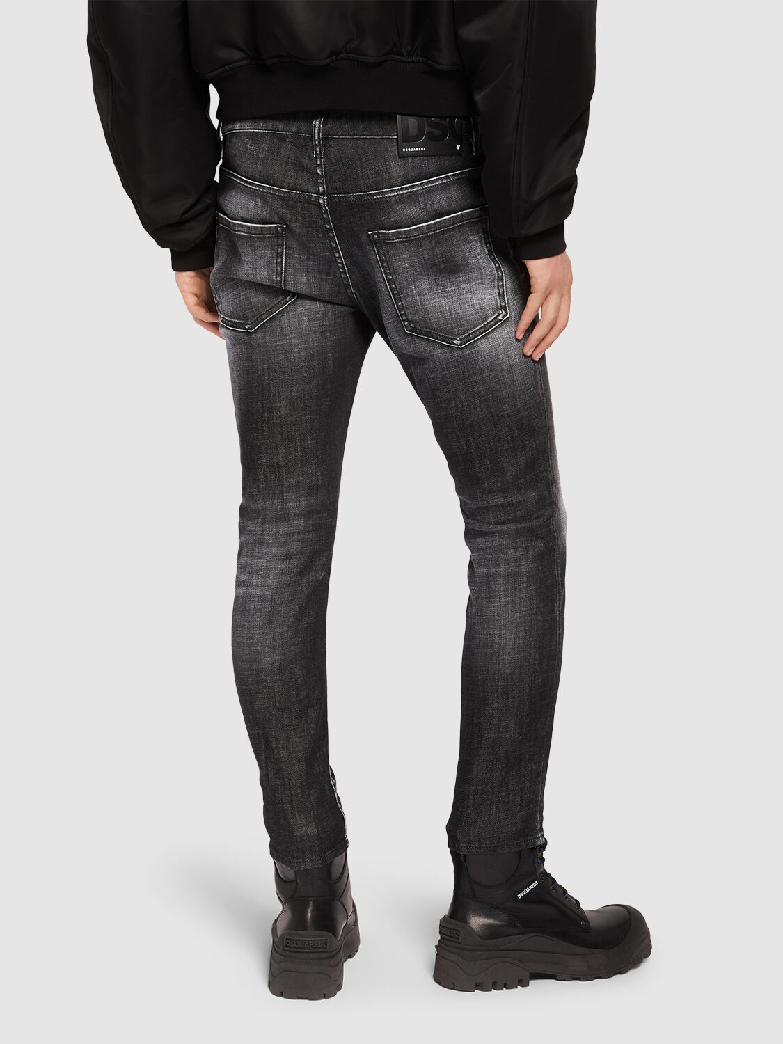 Shop Dsquared2 Skater Jeans In Black