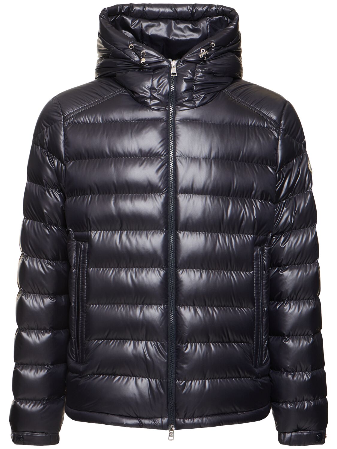 Shop Moncler Besines Light Weight Tech Down Jacket In Midnight Blue