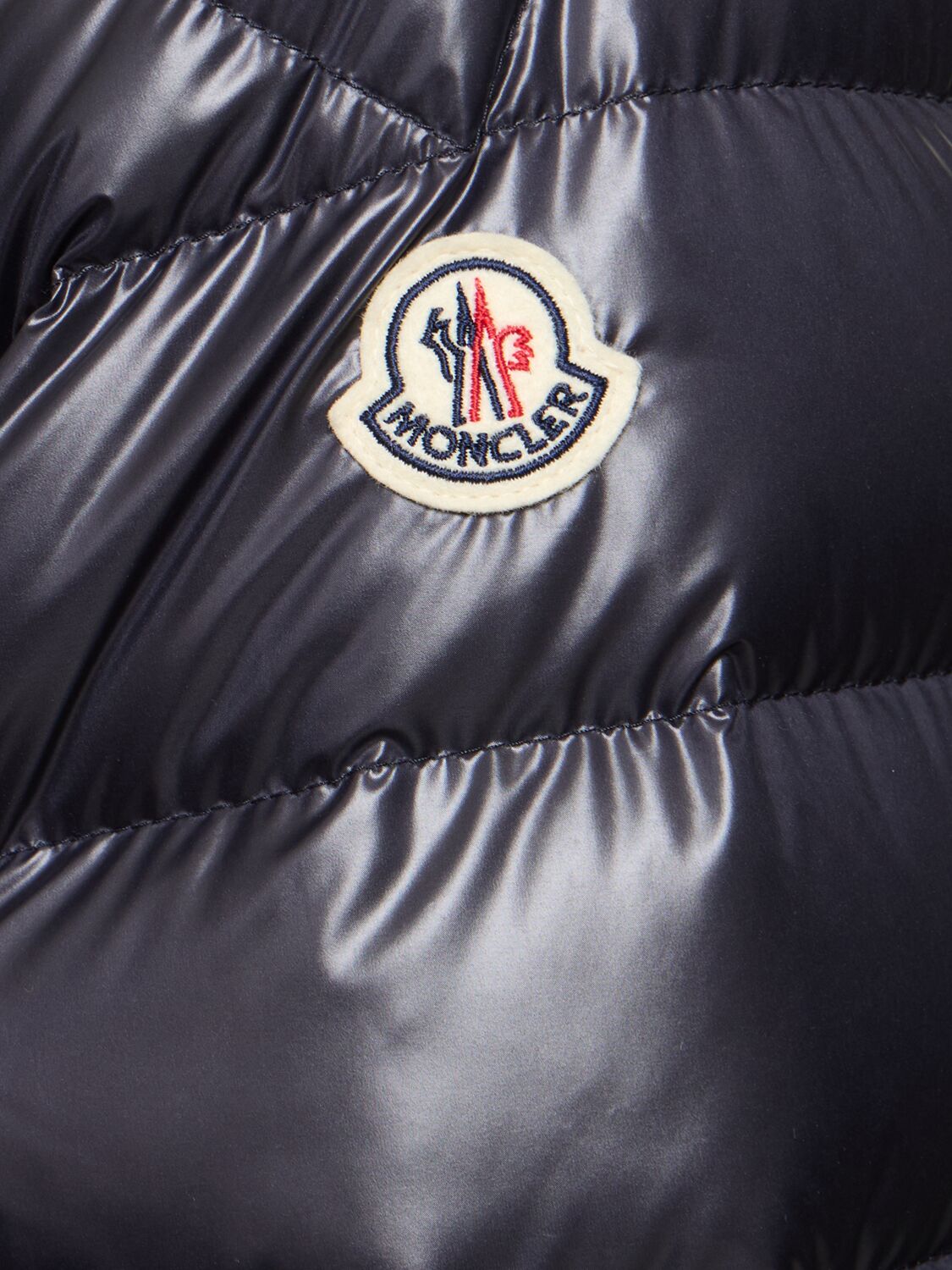 Shop Moncler Besines Light Weight Tech Down Jacket In Midnight Blue