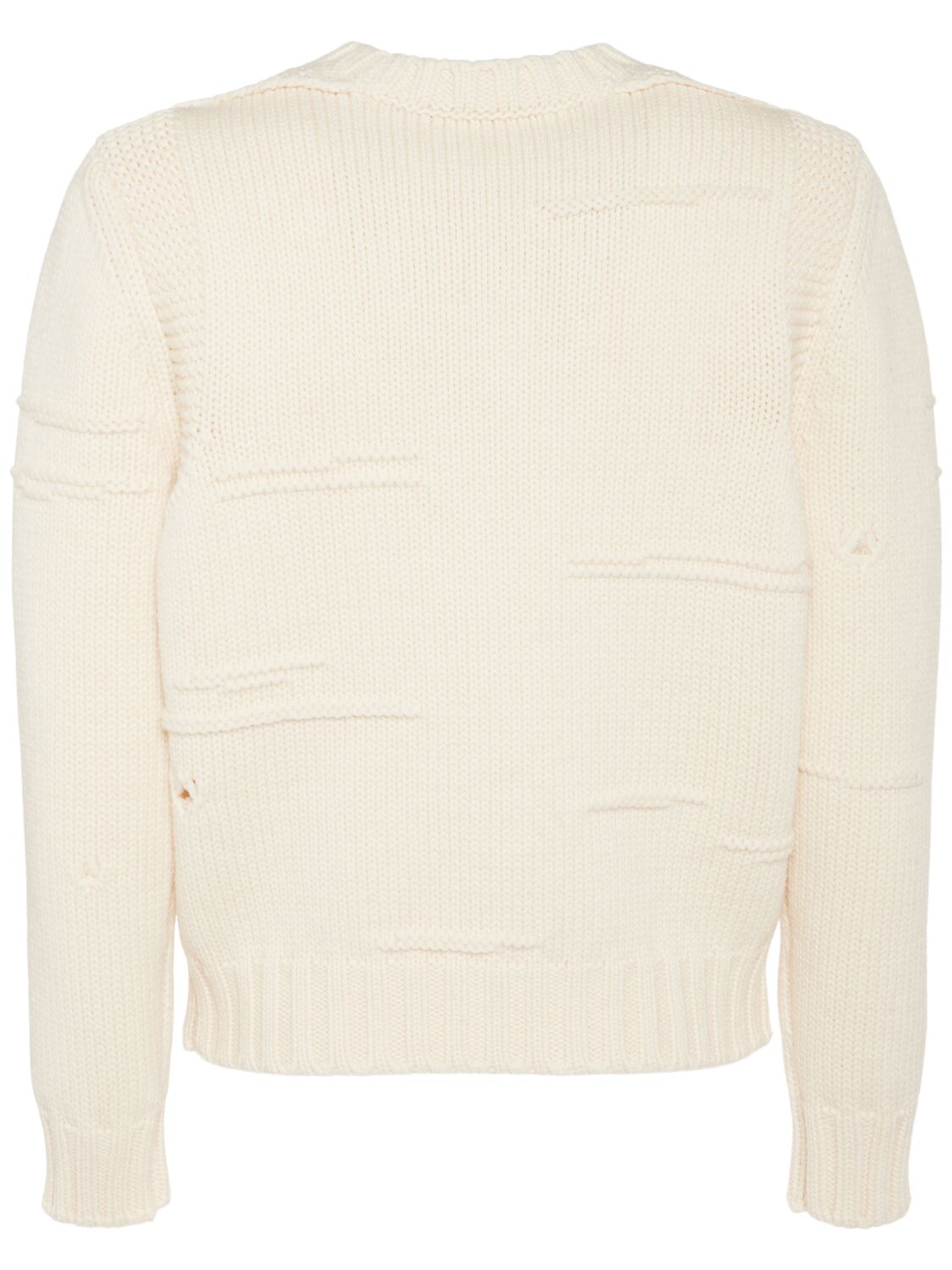 Shop Dsquared2 Wool Crewneck Sweater In Ivory