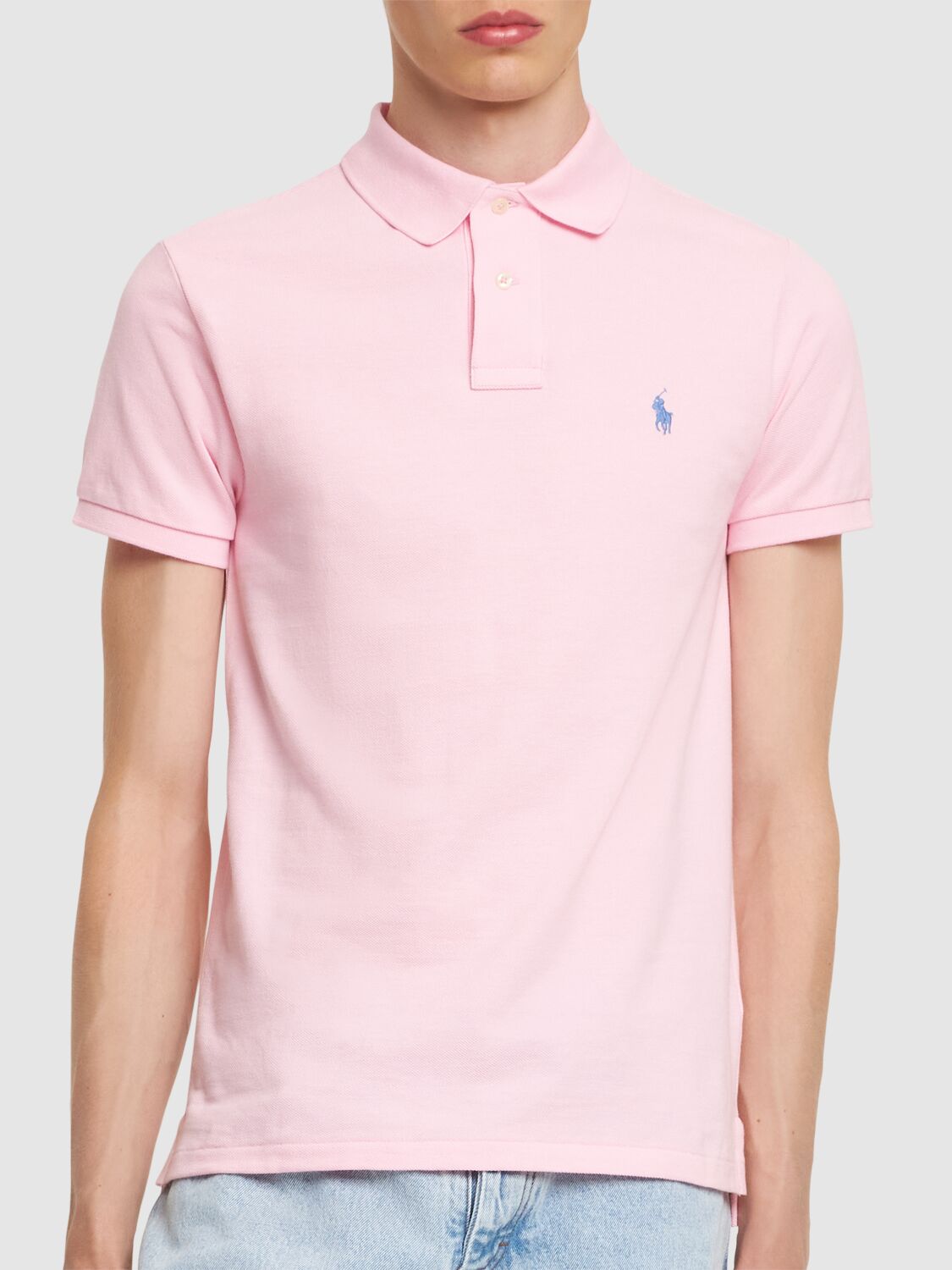 Shop Polo Ralph Lauren Classic Polo In Carmel Pink