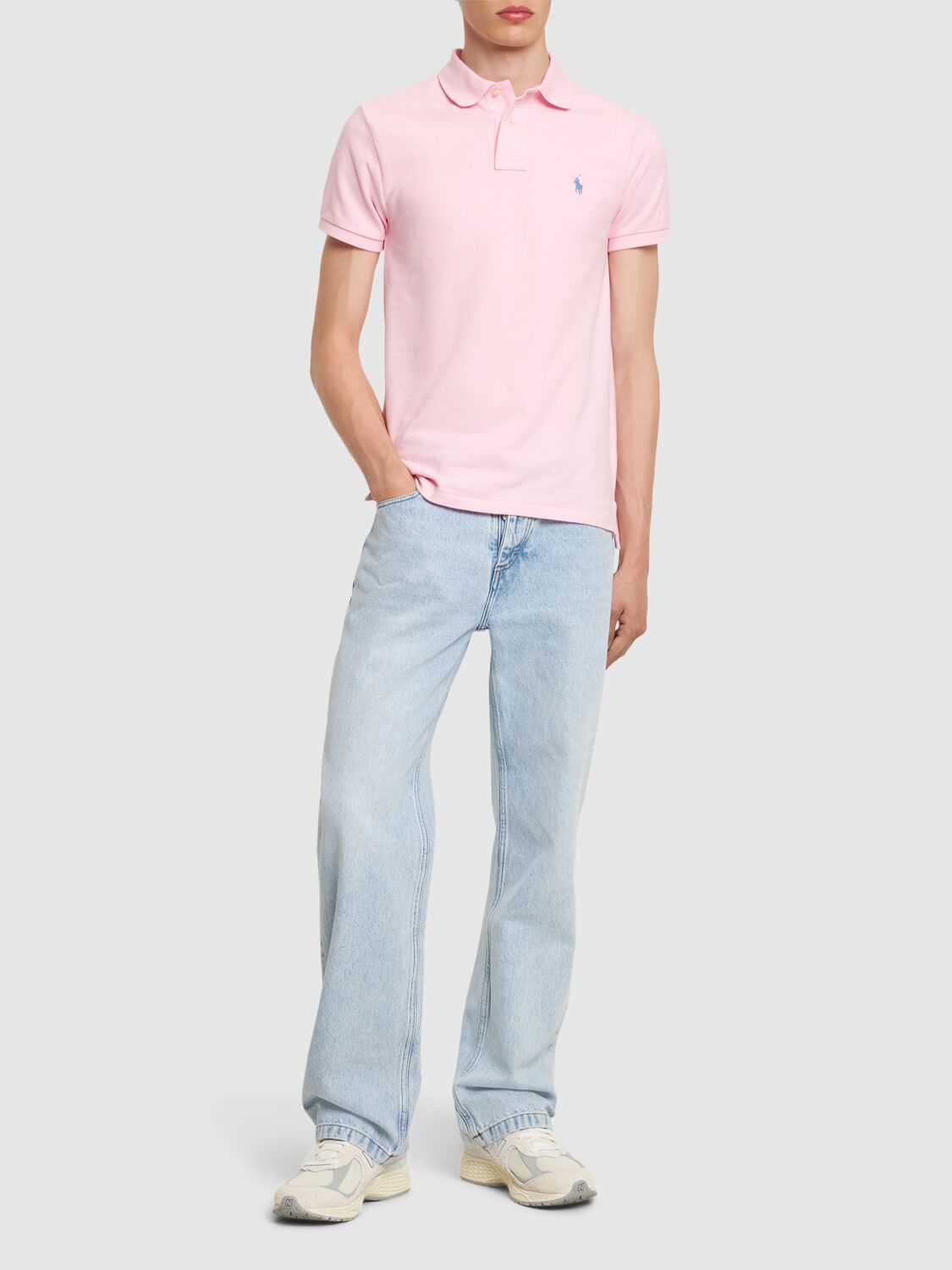 Shop Polo Ralph Lauren Classic Polo In Carmel Pink