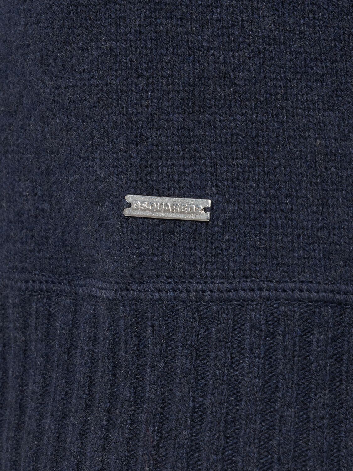 Shop Dsquared2 Wool & Cashmere Turtleneck Sweater In Blue