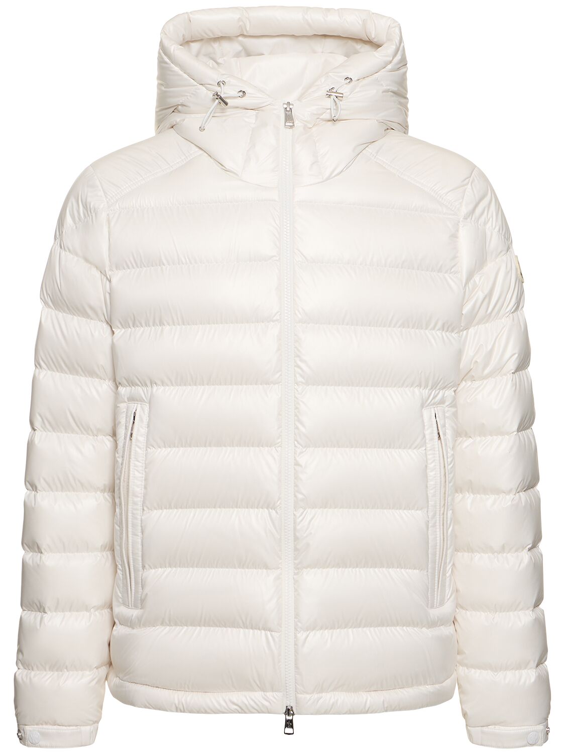 Moncler Besines Light Weight Tech Down Jacket In White