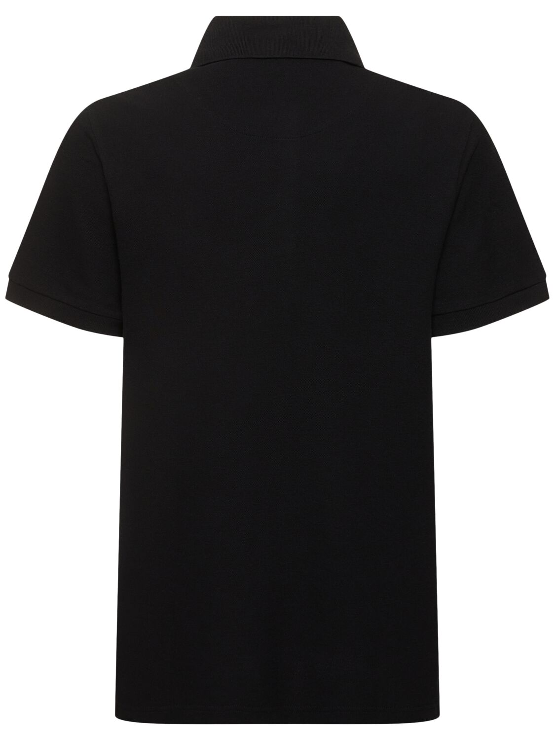 Shop Etro Cotton Polo In Black