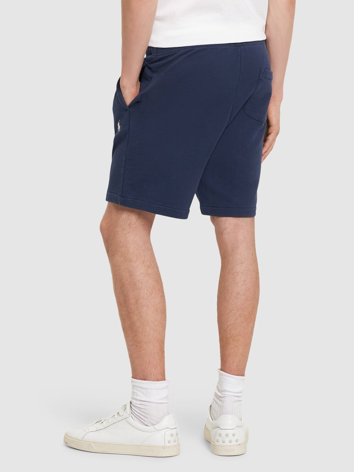 Shop Polo Ralph Lauren Terry Sweat Shorts In Cruise Navy