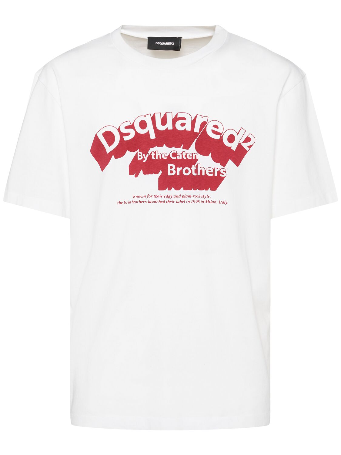 Dsquared2 Regular Fit Logo Cotton T-shirt In White