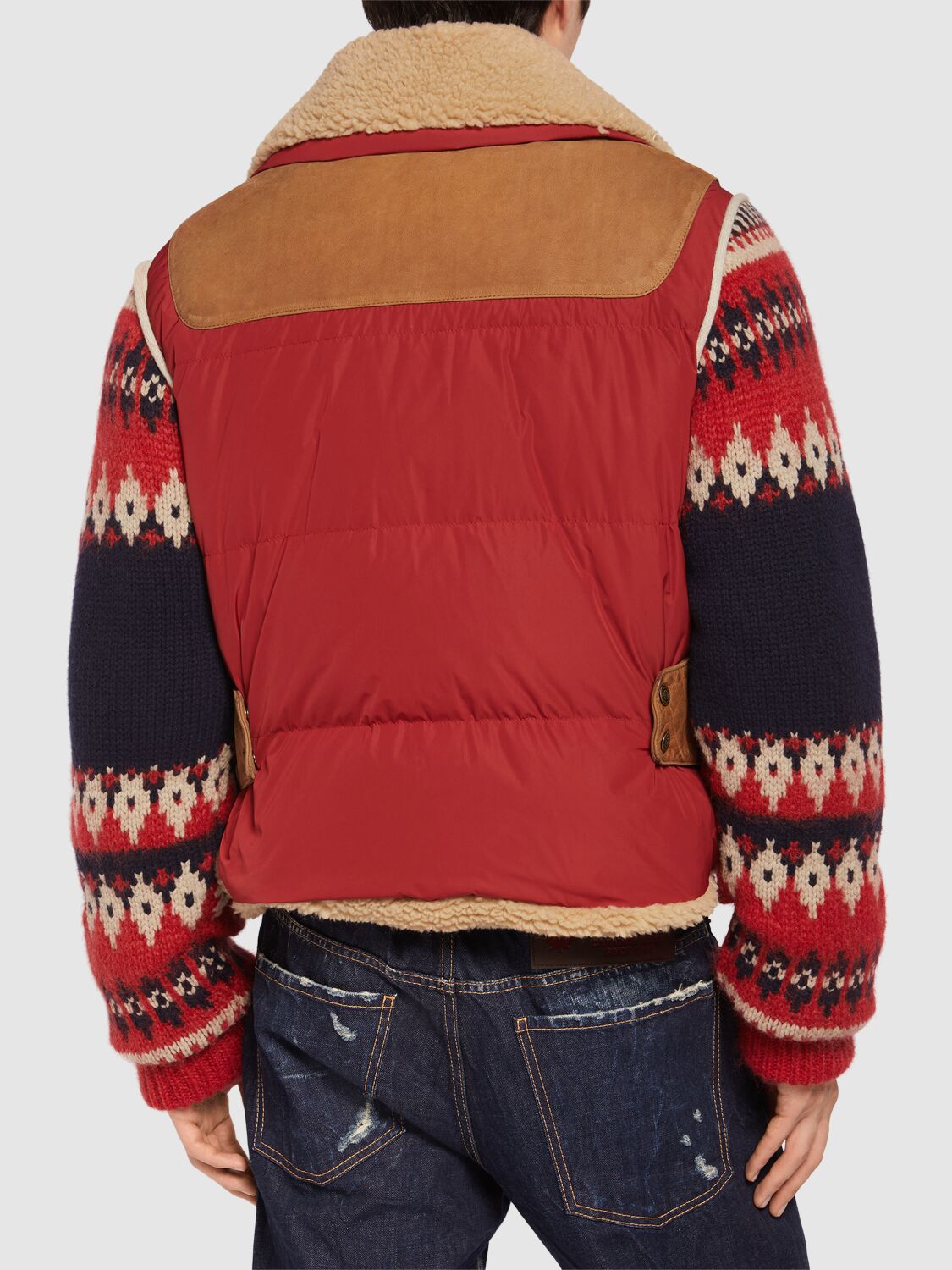 Shop Dsquared2 Canadian Down Kaban Jacket In Ruby