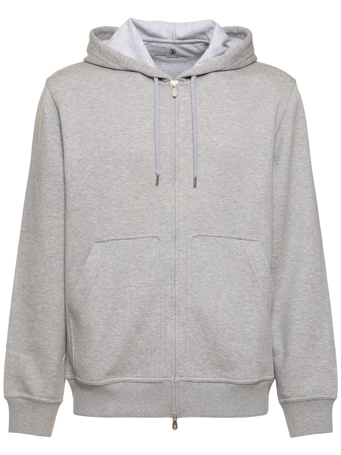 Brunello Cucinelli Leisure Zipped Sweatshirt In Gray