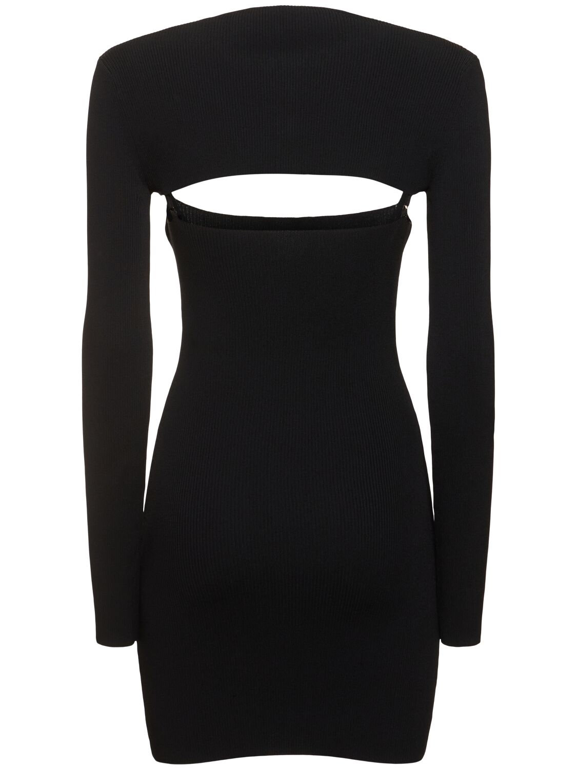 Shop Alexander Wang Viscose Mini Dress & Cardigan Top In 黑色