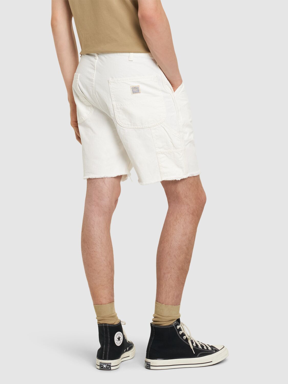 Shop Polo Ralph Lauren Denim Shorts In Deckwash White