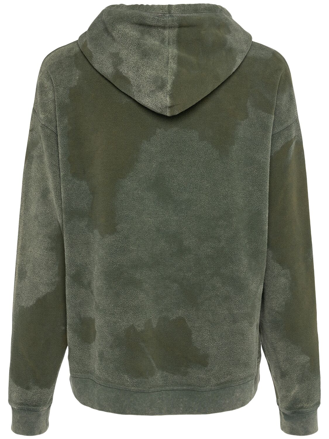 Shop Dsquared2 Relaxed Fit Cotton Hoodie In Military Green