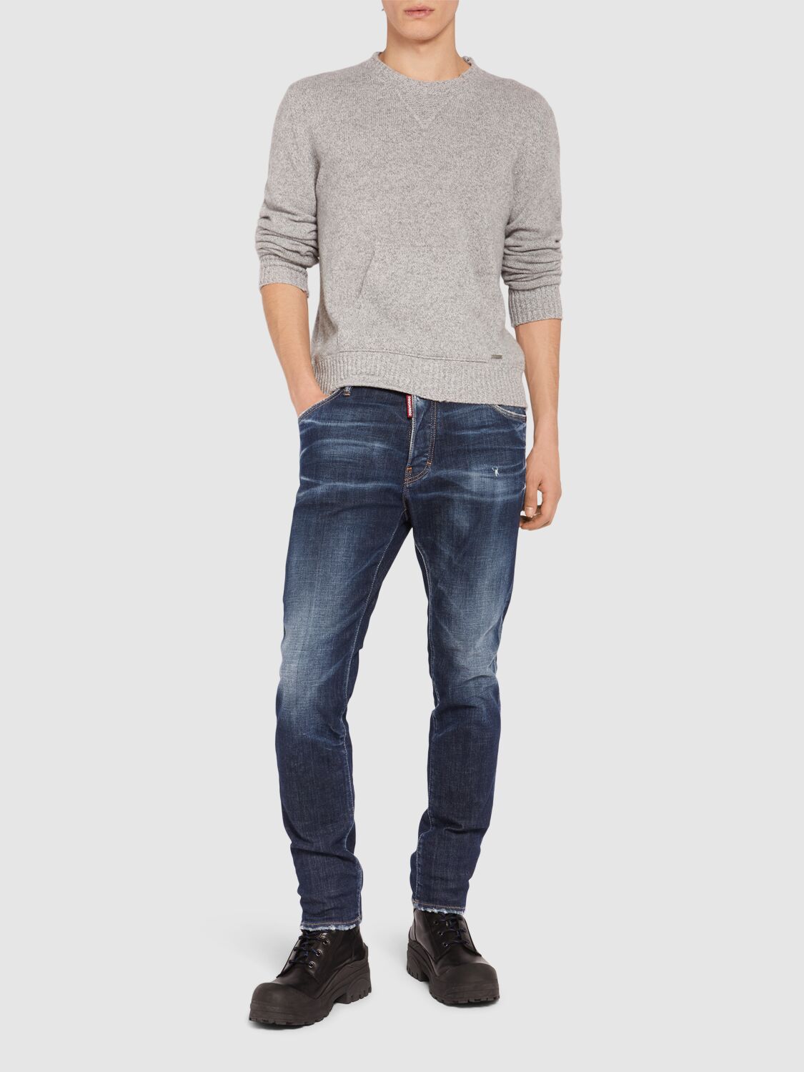 Shop Dsquared2 Cool Guy Jeans In Navy