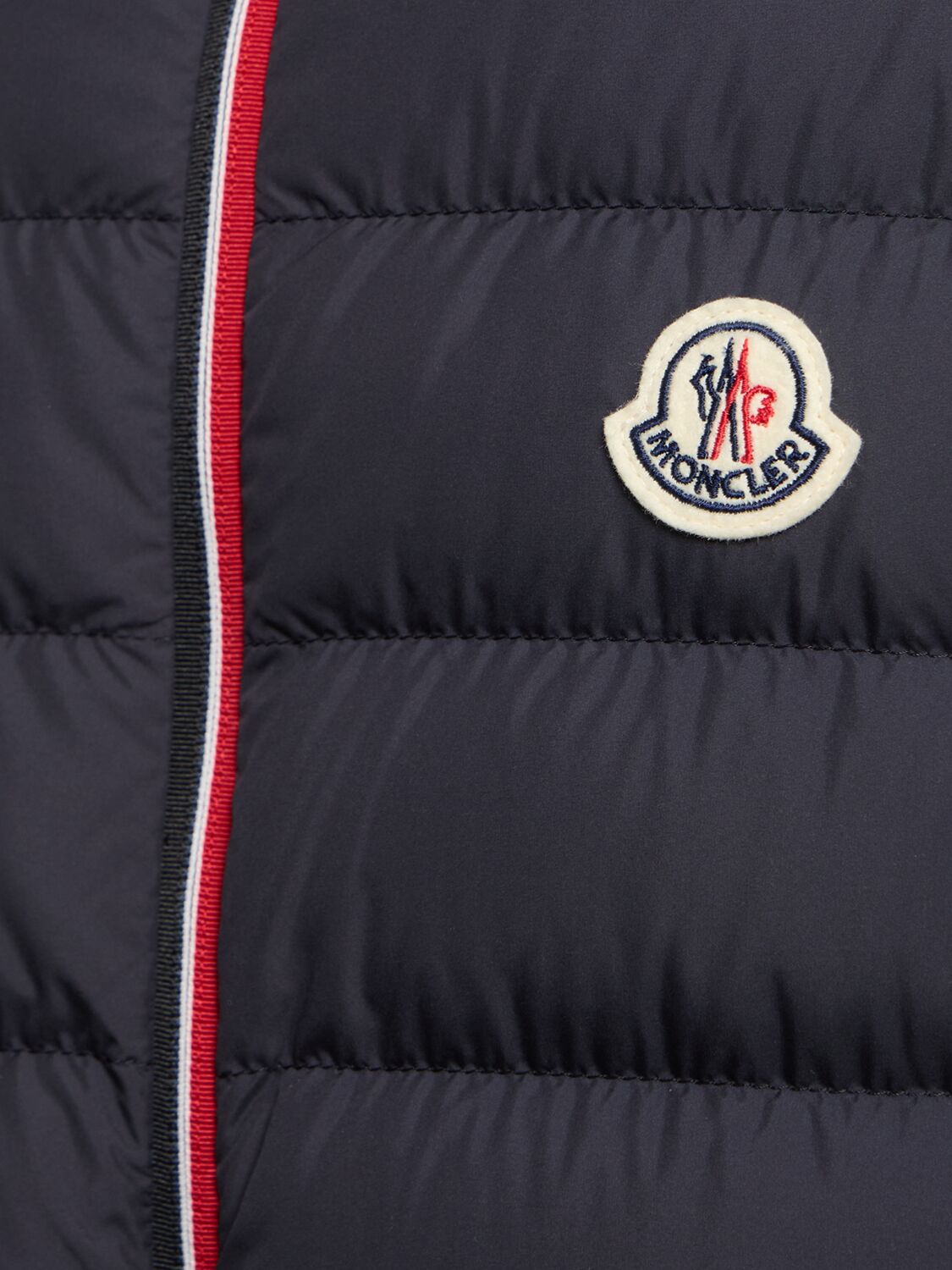 Shop Moncler Rabuons Tech Down Jacket In Navy