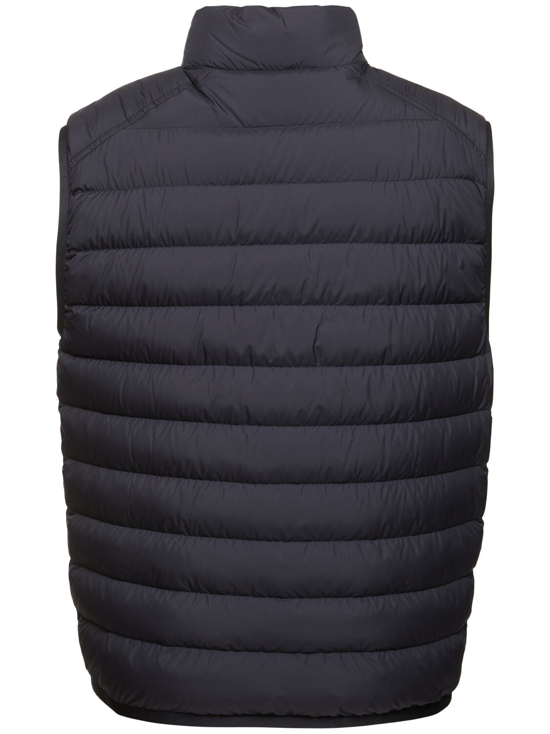 Shop Moncler Rabuons Tech Down Jacket In Navy